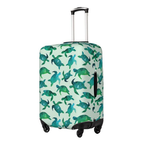 Balery Green Sea Turtle Funda de equipaje, fundas para maletas, elástica, lavable, protector de maletas, compatible con maletas de 18 a 32 pulgadas-Medium