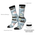 thumbnail image 6 of Honeii Swan Princess On Lake Print Adult Socks,Crew Socks,Casual Calf Socks,Daily Wear Socks for Men & Women, Perfect for Sports, Casual and Everyday Use, 6 of 6