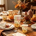 thumbnail image 6 of Dmlowu 24 Pcs Paper Plates, Autumn Maple Leaf & Pumpkin Paper Cups Paper Towels, Disposable Dinnerware Sets for Fall Thanksgiving Harvest Celebrations, 6 of 6