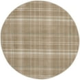 thumbnail image 2 of Nourison Grafix 5'3" x Round Taupe Farmhouse Indoor Rug, 2 of 8