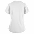 thumbnail image 5 of Resivox Womens Scrubs Plus Size Nursing Uniforms Stretchy V Neck Scrub Shirts Basic Scrubs Medical Uniforms with Pockets White XL, 5 of 7