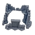 thumbnail image 3 of Terreno de pared en ruinas para juego de mesa, decoración, modelo compacto de pared en ruinas, terreno de construcción en miniatura para, 3 of 9