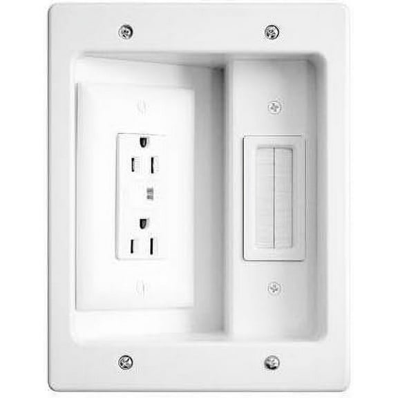 Legrand - Onq Recessed Flat Panel Tv Kit "Product Category: Cables Computer & Av/Wall Plates"