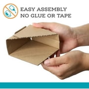 Pen+Gear Corrugated Corners, Corner Protection, Moving & Storage, 4 x 4, Kraft, 16 Count