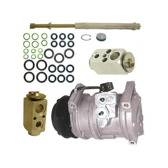A/C Compressor Kit - Compatible with 2009 - 2012 Chevy Traverse 3.6L V6 without Rear AC 2010 2011
