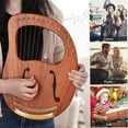 thumbnail image 5 of Geevorks Lyre Harp,Wooden Lyre Harp Lyre Harp Metal Carry Wrench Spare Wh-16 Wooden Lyre Wood With Carry With Carry Wrench Spare Cloth Musicbook Wrench Spare Cloth Harp Metal Wood Metal Wood With, 5 of 7