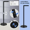 thumbnail image 4 of PHANCIR Freestanding Toilet Paper Holder with Top Storage Shelf, Modern Bathroom Toilet Paper Roll Holder,Black, 4 of 7