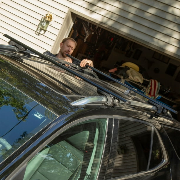 CURT 18118 53 Inch Aluminum Universal Roof Rack Crossbars w 150 Pound Capacity Walmart
