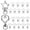 As Shown, variant on 20 Pcs Heart and Star Keychains with Keychain Clip and Multifunctional Lobster Buckles for Bags