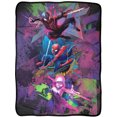thumbnail image 4 of Marvel Spider-Man Throw Blanket - Into the Spider-Verse Mile Morales Spider-Gwen Lightweight Soft Fleece Throw Blanket for Bed & Couch 45" x 60", 4 of 5