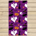thumbnail image 1 of ABPHQTO Divertido Hallowen Time Ghost Pumpkin Toalla de playa de Halloween Toalla de ducha Envoltura para uso doméstico y de viaje Tamaño 75x140 cm ABPHQTO Towel-SL-77-30x56, 1 of 1