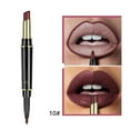 thumbnail image 1 of 16 Color Lip Liner And Lipstick Double Ended Lip Pen Makeup Tool Long Lasting Color Rendering Lip Cosmetics Lip Gloss Ingients Oil, 1 of 3