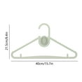 thumbnail image 3 of 6 PCS Plastic Clothes Hangers with Aromatherapy Diffuser, Sawtooth Design Anti Slide, Space Saving Garment Rack for Home Use, 16x8 Inch,Green, 3 of 6