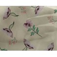 thumbnail image 4 of oneOone Georgette Viscose Cream Fabric Flower & Leaves Watercolor Quilting Supplies Print Sewing Fabric By The Yard 42 Inch Wide, 4 of 4
