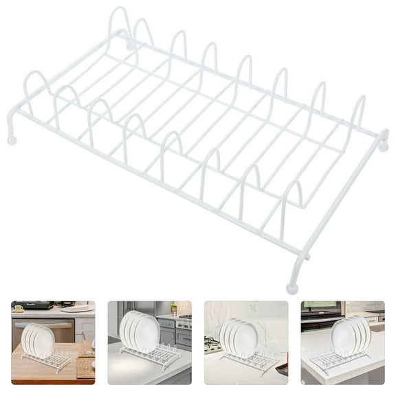 COMPUKAS Dish Drying Rack Utensils Drain Holder Kitchen Drainer Mini Dish Drying Rack For Kitchen Sink