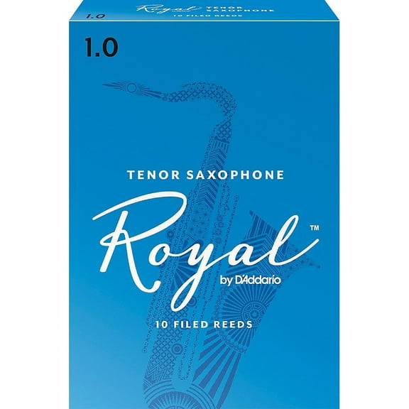 Rico Royal Tenor Saxophone Reeds, Box of 10 Strength 1