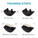 thumbnail image 4 of 2 collares de choque impermeables para perros con rango remoto 3 modos de entrenamiento, vibración de pitido y choque, collar de perro eléctrico para perros pequeños, medianos y grandes XianweiShao 9024715991034, 4 of 5