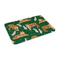 thumbnail image 2 of XMXT Non-Slip Polyester Bathroom Rugs Kitchen Door Mat, Tiger Pink Leaves Print Machine Washable Bath Mats Rug for Kitchen Shower Bathtub Decor, 15.7 x 23.6 inches, 2 of 9