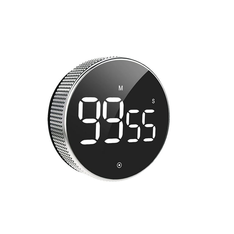 Magnetic kitchen timer. Digital time control in black color - Cablematic