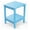 Arctic, variant on Alpinel Outdoor-Side-Table | Set of 2 | 14 x 13 Inches | HDPE Plastic | All Weather | Arctic | Outside End Tables | Storage Shelf | for Patio Porch Backyard Indoor