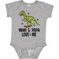 thumbnail image 3 of Inktastic Mimi and Papa Love Me Grandchild Dinosaur Boys Baby Bodysuit, 3 of 5