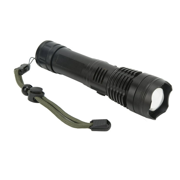 Linterna recargable por USB, linterna LED superbrillante de aleación de aluminio con cable USB, linterna impermeable para actividades al aire libre y en interiores