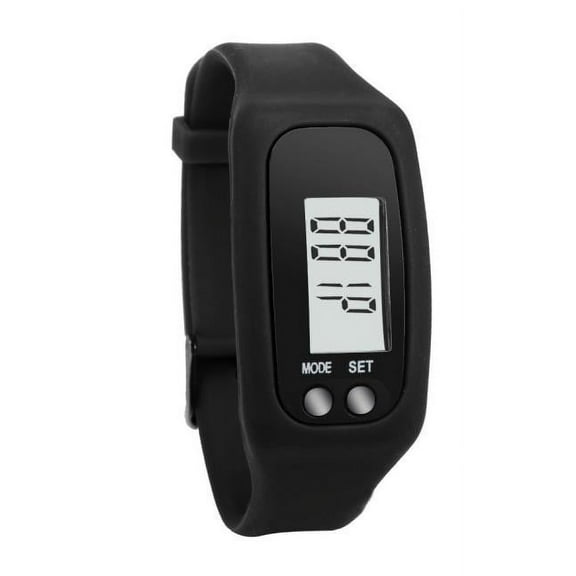 Mustacti Digital LCD Pedometer Run Step Walking Distance Counter Watch Bracelet Watch Bands Men's Watch Run Step Watch Walking Distance