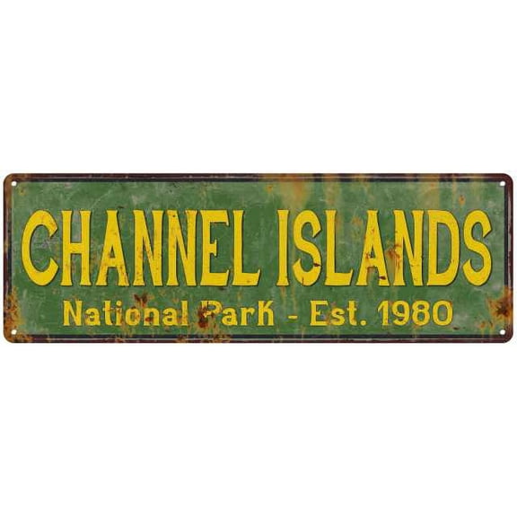 Channel Islands National Park Rustic Metal 6x18 Sign Cabin Decor 206180057047
