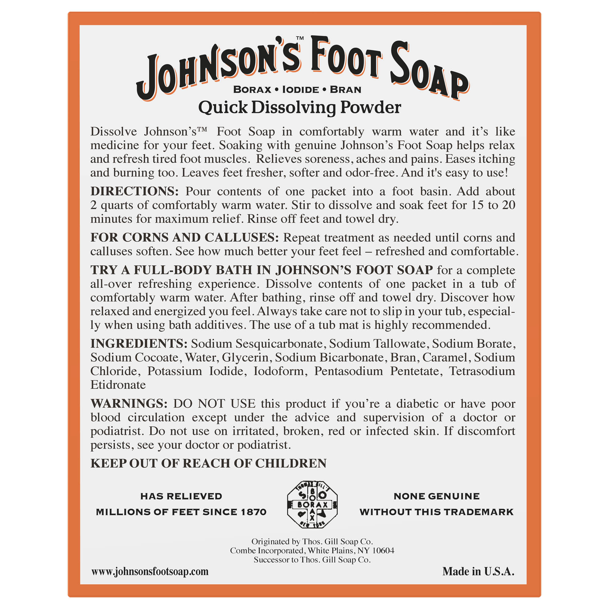 Johnson & Johnson Foot Soap, 4 Ounce