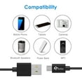 thumbnail image 2 of Micro USB Cable, Rankie 3-Pack 3ft Premium Micro USB Cable High Speed USB 2.0 A Male to Micro B Sync and Charging Cables for Samsung, HTC, Motorola, Nokia, Android, and More, 2 of 6