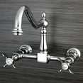 thumbnail image 2 of Kingston Brass Essex 8-Inch Centerset Wall Mount Kitchen Faucet, Polished Chrome, 2 of 3