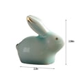 thumbnail image 3 of Openpig Adorable Vintage Ceramic Bunny Figurines Handcrafted Desktop Decor Miniature Home Desktop Craft Ornament Accessories, 3 of 4