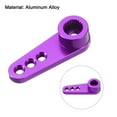 thumbnail image 4 of Aluminum Alloy 25T Steering Servo Single Arm Horn Purple for RC Car/Boat/Airplane Boat Accessories 2 Pcs, 4 of 6
