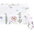 thumbnail image 2 of Watercolor Spring Flowers Tablecloth, 60 x 84 inch, Machine Washable Waterproof Table Cover for Easter Decor, Dining, Holiday, Parties, 2 of 6