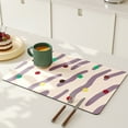 thumbnail image 3 of Flmtop Wear-Resistant Drain Mat Practical Dish Drying Mat Quick Dry Versatile Countertop Drain Mat Modern Placemats for Drinks Bar Home (Only Mat Included), 3 of 9