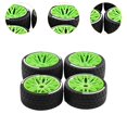 thumbnail image 6 of yotijay 4 Pieces 1/7 RC Car Tires on Road Tire Tyre for RC Hobby Car Crawler Vehicle Green, 6 of 9