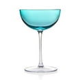 thumbnail image 1 of Godinger 99951 8 oz Rondo Sea Blue Champagne Coupes - Set of 4, 1 of 3