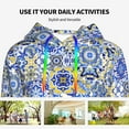 thumbnail image 4 of Honeii Watercolor Artwork Pattern Womens Oversized Hoodies Long Sleeve Sweatshirts Pullover Fall Outfits with Pocket-Medium, 4 of 7