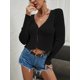 thumbnail image 3 of Txlixc Blusa de punto de manga larga para mujeres Txlixc moda, 3 of 7