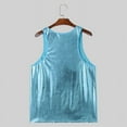 thumbnail image 5 of AOLIGEI Tops 2024 American Style Fashion New Mens Shiny Coating Design Vests Casual Party Shows Male Sleeveless Tank Tops S-5XL, 5 of 6