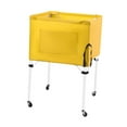 thumbnail image 4 of Siruishop Rolling Sports Ball Cart Convenient Ball Storage Bin for Football Toy Garage Yellow, 4 of 8