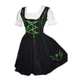 thumbnail image 5 of Edelweiss Creek 3 Piece Short German Oktoberfest Dirndl Dresses for Women - Black and Green, 5 of 9