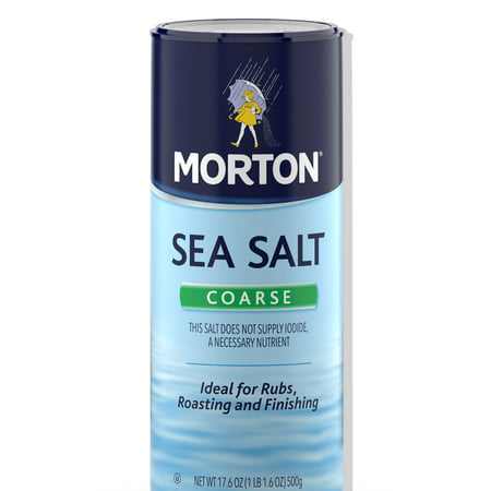 (4 Pack) Morton Coarse Sea Salt, 17.6 Oz