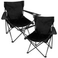 thumbnail image 1 of Kit Sillas Plegables Negras Jardimex 2 piezas camping jardin, 1 of 6
