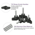 thumbnail image 3 of Uxcell Metric 304 Stainless Steel Clamping Screw Knob T Shaped Thumb Screws M8 x 12mm 4, 3 of 6