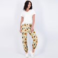 thumbnail image 3 of Beige Wide Leg Pants for Women Lounge Bottoms Pjs Spooky Fall Jammies,Soft Lounge Bottoms,Cozy Sleepwear,Halloween Party,Comfy Sleep Pj，Cute Jammies L, 3 of 4