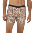 thumbnail image 2 of Men'S Boxer Briefs, Abstract Vintage Paisley Soft And Breathable Mens Underwear Boxer Briefs With Widen Waist, 2 of 2