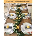 thumbnail image 4 of 13 Inch Round Placemats Set of 4, Spring Mushrooms Non Slip Heat Insulation PP Table Mats, Farmhouse Pastoral Botanical Gray Plaid Washable Place Mats for Kitchen Dining Party Table Decor, 4 of 7