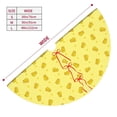 thumbnail image 3 of Cauagu 36" Christmas Tree Skirt Cheese 1 Pattern Christmas Tree Decorations Tree Mat for Xmas Decorations Occasion Holiday Home Decor -36", 3 of 7