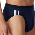thumbnail image 4 of SCHIESSER Calzoncillos para Hombres, Paquete de 3 - Rio Slip 95/5, Algodón Estirado, Rayas laterales Negro/gris/azul oscuro S (Small), 4 of 7